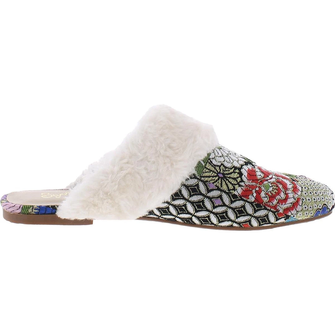 Seychelles In Your Dreams Womens Faux Fur Slip On Mules 2 Seychelles In Your Dreams Womens Faux Fur Slip On Mules - Image 2