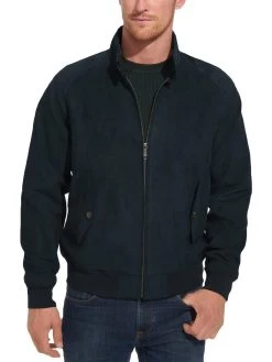 Weatherproof Mens Faux Suede Cool Weather Bomber Jacket