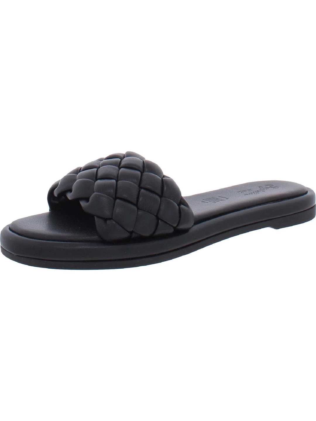 Seychelles Womens Faux Leather Woven Slide Sandals 1 Seychelles Womens Faux Leather Woven Slide Sandals