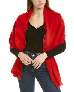 In2 by InCashmere Fringe Cashmere Wrap - women