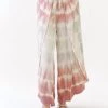 Mystree Tie Dye Wrap Pants in Mauve Stone - women