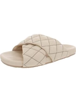 Seychelles Wide Awake Womens Leather Slip-On Slide Sandals