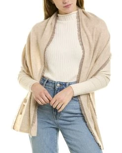 In2 by InCashmere Fringe Cashmere Wrap - women