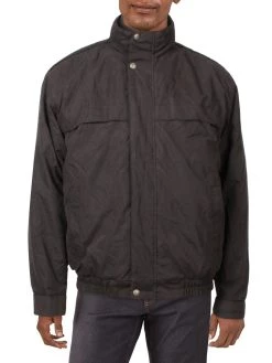 Weatherproof Mens Fleece Short Bomber Jacket