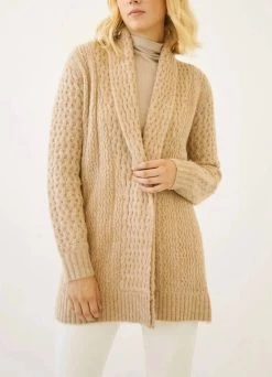 Mystree Open Cardigan in Toffee - women