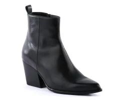 Weatherproof shop 26 Seychelles Aboard Ankle Booties in Black Leather - women
