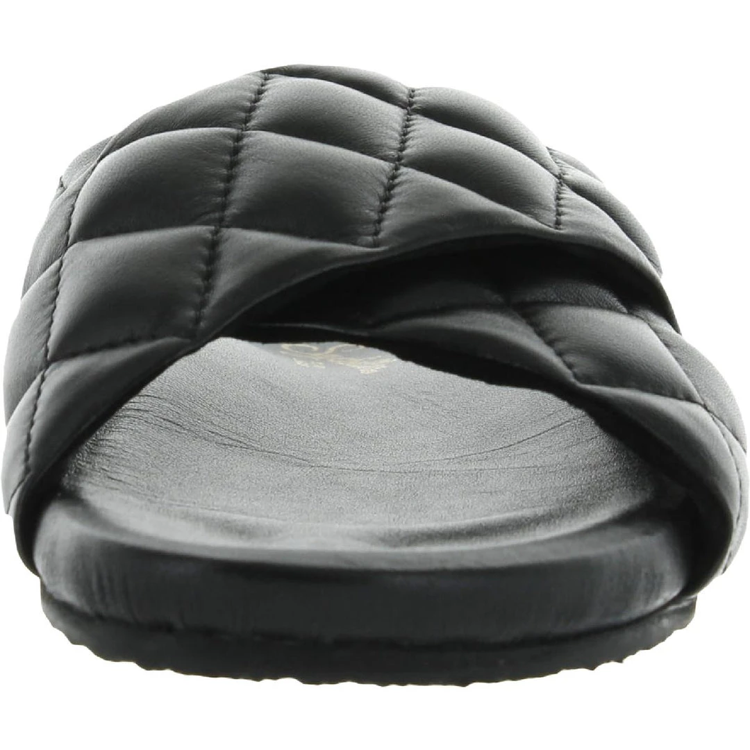 Seychelles Wide Awake Womens Leather Quilted Slide Slippers 3 Seychelles Wide Awake Womens Leather Quilted Slide Slippers - Image 3
