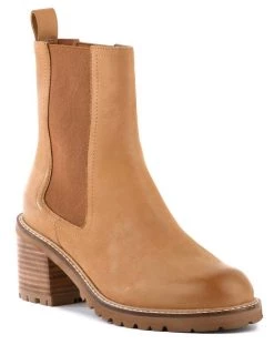 Seychelles Far Fetched Nubuck Bootie in Tan Leather - women