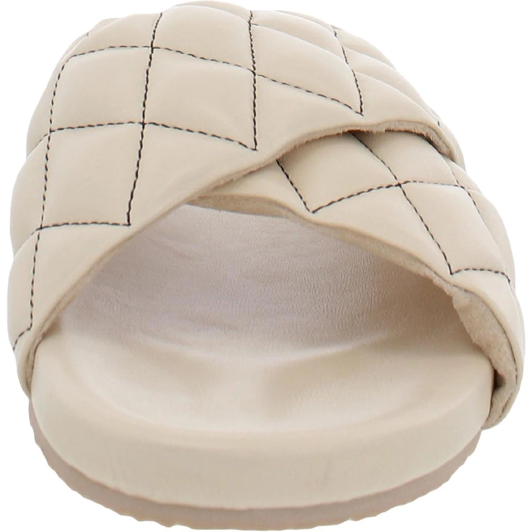 Seychelles Wide Awake Womens Leather Slip-On Slide Sandals 2 Seychelles Wide Awake Womens Leather Slip-On Slide Sandals - Image 2