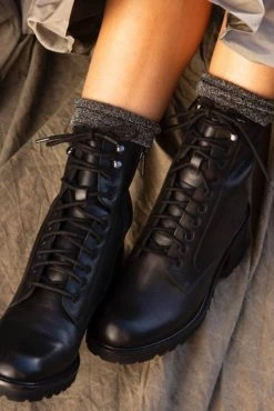 Seychelles Irresistible Combat Boot in Black - women