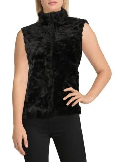 Weatherproof Womens Faux Fur Warm Outerwear Vest